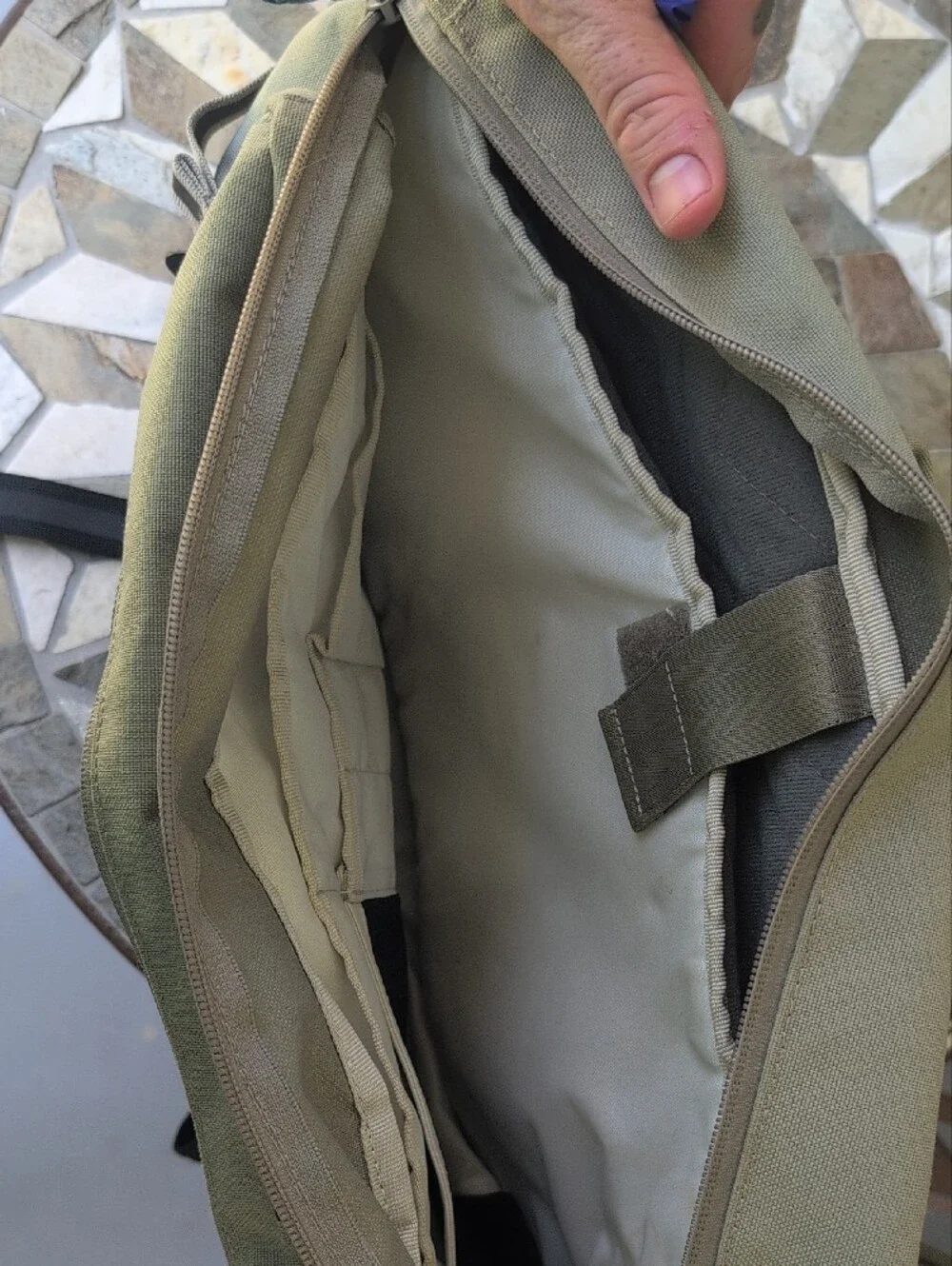 Chrome Sage Green Messenger Bag with Secure Buckle Straps